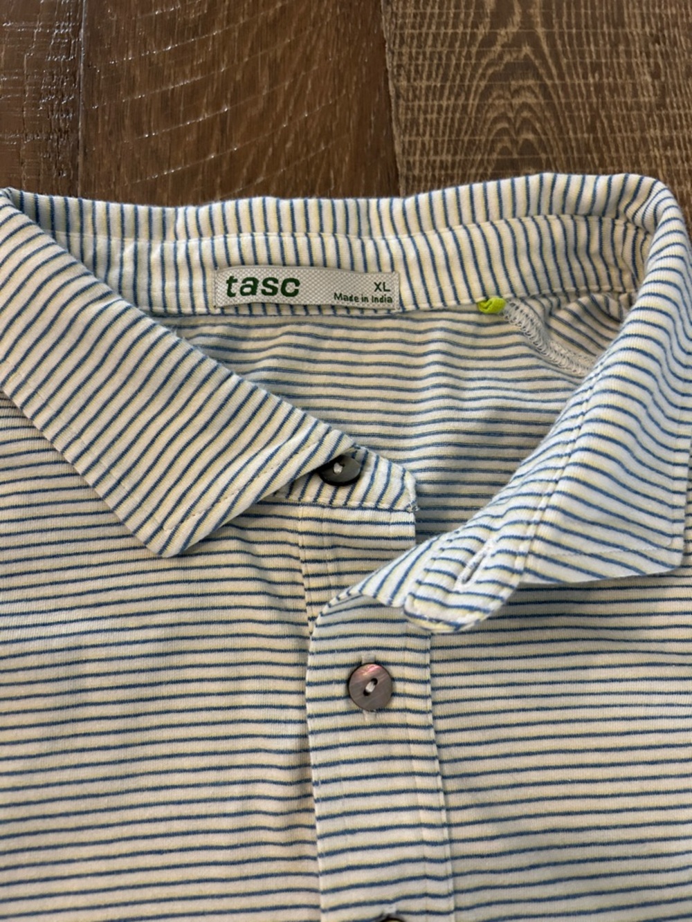 Striped Light Blue Polo Shirt - Casual Everyday Polo - Picture 2 of 6